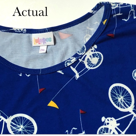 Lularoe bicycle Top 2XL - Picture 2 of 8
